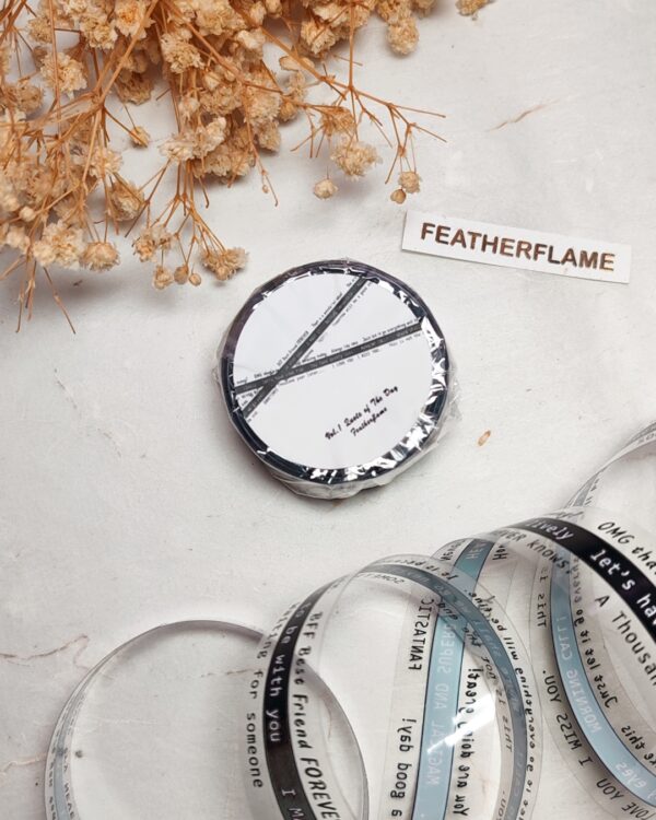 [ Featherflame ] Vol.1H Quote Of the Day (Pet Tape) 20mm x 3m - Image 7